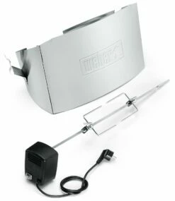 Asador Giratorio Para Weber Q 100, 1000, 1200 Y 1400