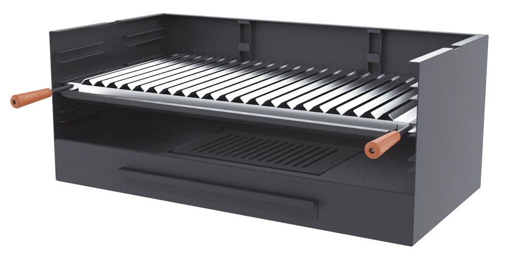 Barbacoa De Carbón Y Leña 80 Cm 3 Barbacoa De Carbón Y Leña 80 Cm