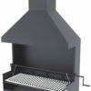 Barbacoa Carbón Y Leña 100 Cm Con Chimenea Y Elevador -cocina al aire libre comercio Barbacoa Carbon y Lena 100 cm con Chimenea y Elevador 1