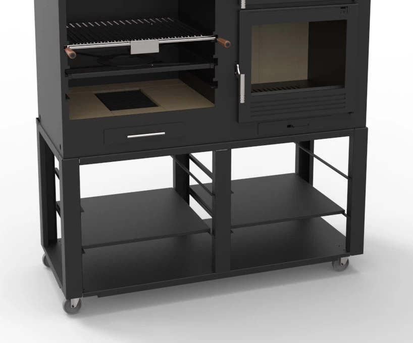 Barbacoa Argentina 140 Cm. Con Horno Y Estantes 4 Barbacoa Argentina 140 Cm. Con Horno Y Estantes - Imagen 2