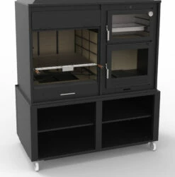 Barbacoa Argentina 160 Cm. Con Horno Y Estantes -cocina al aire libre comercio Barbacoa Argentina 160 cm con horno y estantes 6