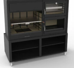 Barbacoa Argentina 200 Cm. Con Horno Y Estantes -cocina al aire libre comercio Barbacoa Argentina 200 cm con horno y estantes 6