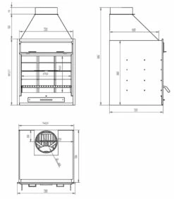 Barbacoa Argentina 70 Cm. -cocina al aire libre comercio Barbacoa Argentina 70 cm 8