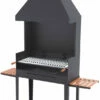 Barbacoa Carbón Y Leña 80 Cm Con Chimenea Y Carro -cocina al aire libre comercio Barbacoa Carbon y Lena 80 cm con Chimenea y Carro1