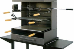 cocina al aire libre comercio -cocina al aire libre comercio Barbacoa Chimenea todo metal con rustidor 1