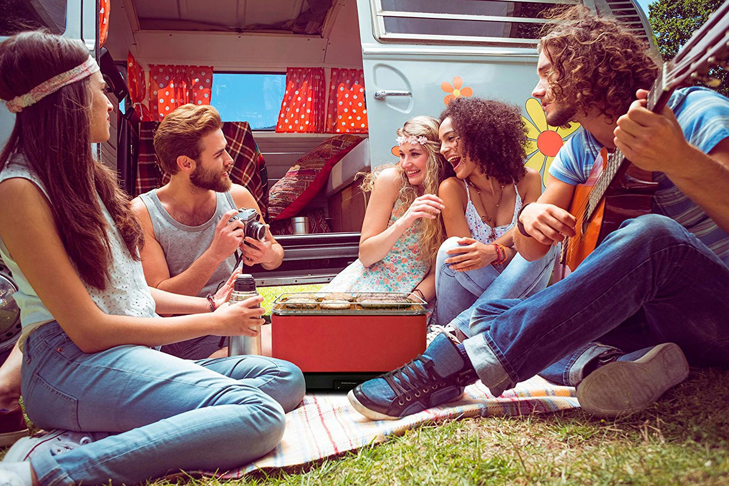 Barbacoa Portatil Sin Humo Teide Rojo 14 Barbacoa Portatil Sin Humo Teide Rojo - Imagen 12