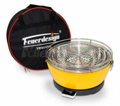 Barbacoa Portatil Sin Humo Vesubio Amarillo -cocina al aire libre comercio Barbacoa Portatil Sin Humo Vesubio Amarillo 13