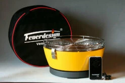 Barbacoa Portatil Sin Humo Vesubio Amarillo -cocina al aire libre comercio Barbacoa Portatil Sin Humo Vesubio Amarillo 14