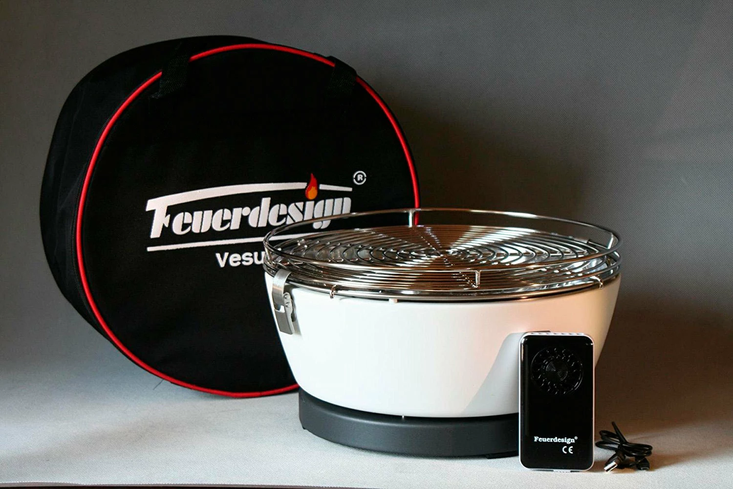 Barbacoa Portatil Sin Humo Vesubio Blanco 14 Barbacoa Portatil Sin Humo Vesubio Blanco - Imagen 12