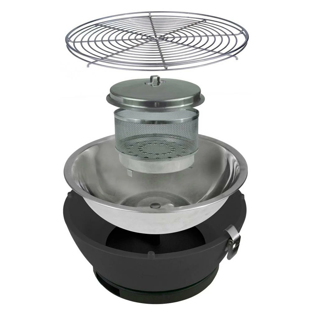 Barbacoa Portatil Sin Humo Vesubio Blanco 7 Barbacoa Portatil Sin Humo Vesubio Blanco - Imagen 5