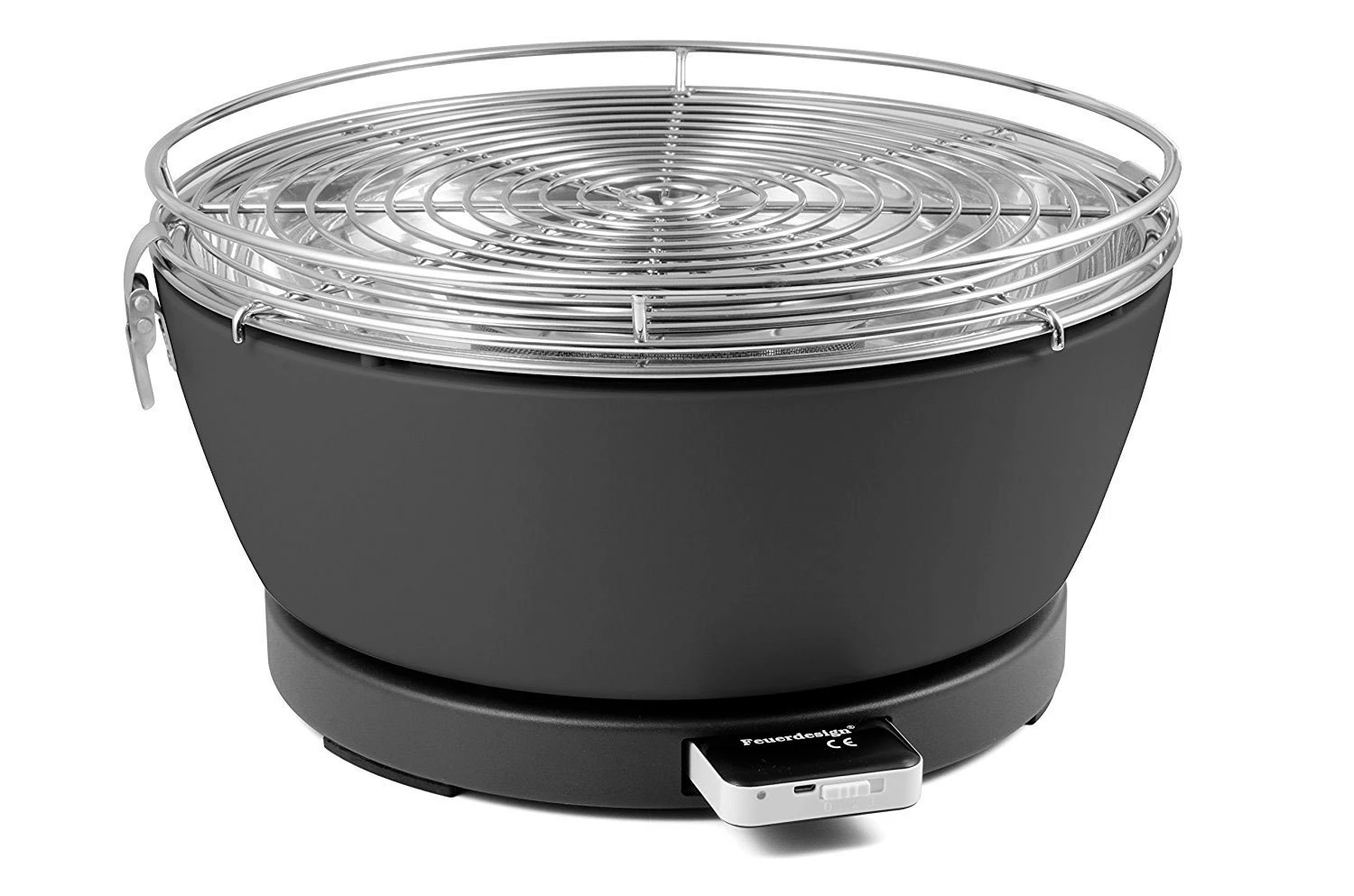 Barbacoa Portatil Sin Humo Vesubio Gris 3 Barbacoa Portatil Sin Humo Vesubio Gris