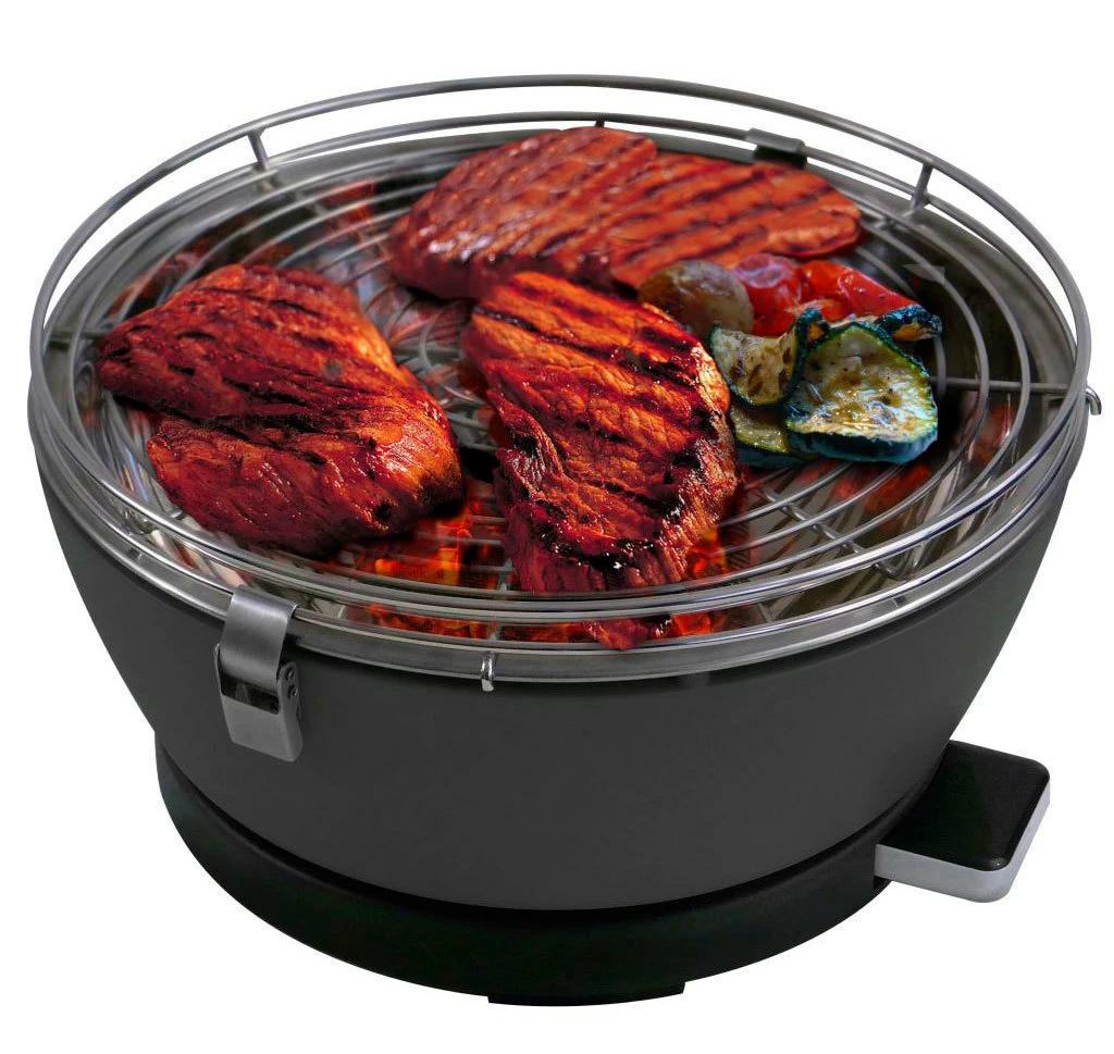 Barbacoa Portatil Sin Humo Vesubio Gris 4 Barbacoa Portatil Sin Humo Vesubio Gris - Imagen 2