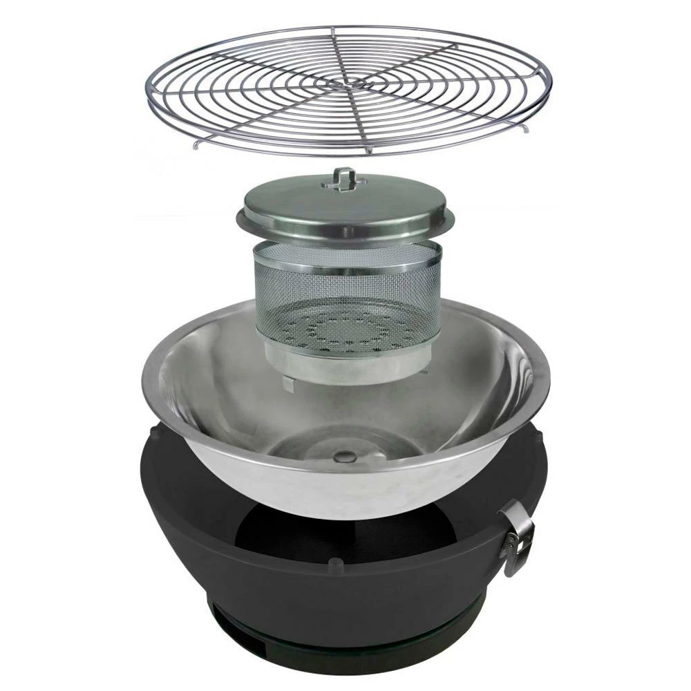 Barbacoa Portatil Sin Humo Vesubio Rojo 6 Barbacoa Portatil Sin Humo Vesubio Rojo - Imagen 4