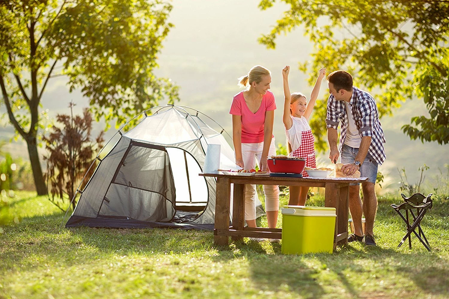 Barbacoa Portatil Sin Humo Vesubio Rojo 11 Barbacoa Portatil Sin Humo Vesubio Rojo - Imagen 9