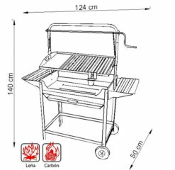 IMEX Barbacoa Todo Acero Inoxidable Con Elevador Deluxe II -cocina al aire libre comercio Barbacoa Todo Acero Inoxidable con Elevador Deluxe II 3