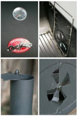 Barbacoa Wrangler Char-Griller -cocina al aire libre comercio Barbacoa Wrangler Char Griller cabon lena 2123 5