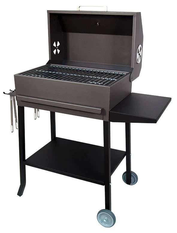 Barbacoa Con Tapa Todo Metal Mediana 4 Barbacoa Con Tapa Todo Metal Mediana - Imagen 2