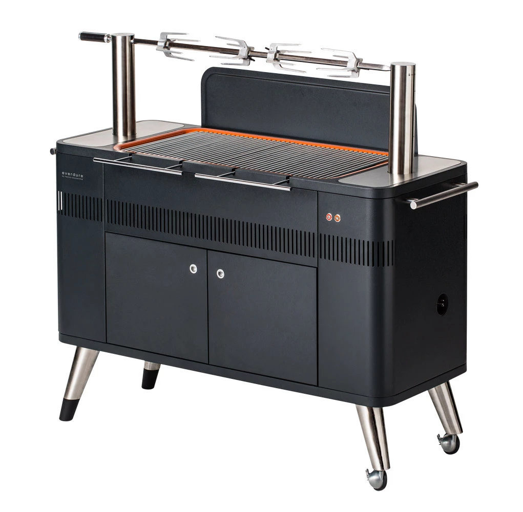 Barbacoa De Carbón Con Rustidor Hub 3 Barbacoa De Carbón Con Rustidor Hub