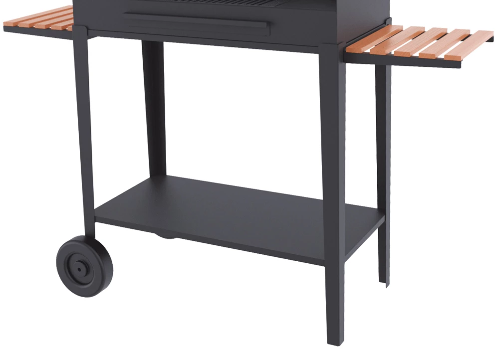 Barbacoa De Carbón Y Leña 80 Cm Con Carro 4 Barbacoa De Carbón Y Leña 80 Cm Con Carro - Imagen 2