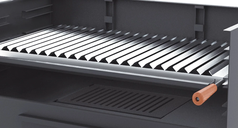 Barbacoa De Carbón Y Leña 80 Cm Con Carro 5 Barbacoa De Carbón Y Leña 80 Cm Con Carro - Imagen 3