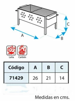 IMEX Barbacoa De Mesa Con Parrilla Cincada III -cocina al aire libre comercio Barbacoa de Mesa con Parrilla Cincada III 3