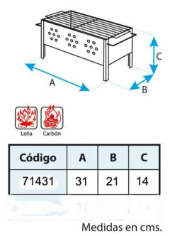 IMEX Barbacoa De Mesa Con Parrilla Cincada IV -cocina al aire libre comercio Barbacoa de Mesa con Parrilla Cincada IV 3