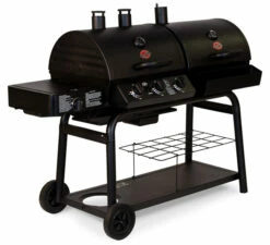 Barbacoa Duo De Gas Y De Carbón -cocina al aire libre comercio Barbacoa duo gas carbon char griller 1