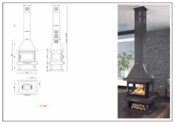 Chimenea De Leña Modelo C-104 K -cocina al aire libre comercio Chimenea de Lena Modelo C 104 K 3