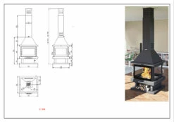 Chimenea De Leña Modelo C-204 -cocina al aire libre comercio Chimenea de Lena Modelo C 204 3