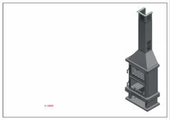 Chimenea De Leña Con Horno Modelo C-200 H -cocina al aire libre comercio Chimenea de Lena con Horno Modelo C 200 H 3