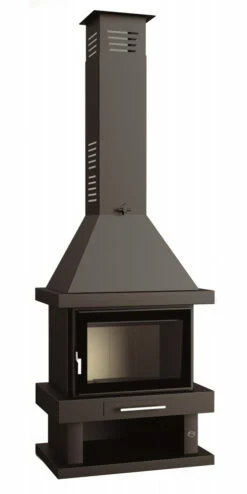 Chimenea De Leña Con Horno Modelo C-200 K