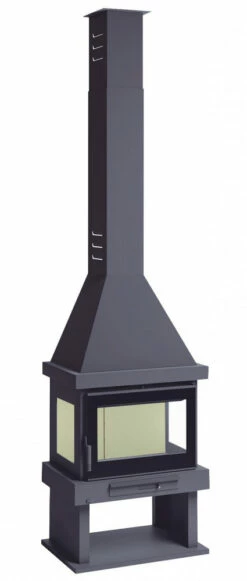 Chimenea De Leña Con Turbinas C-303 TFK