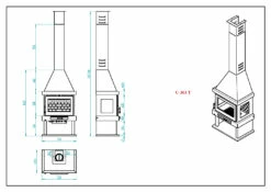 Chimenea De Leña Con Turbinas C-303 T -cocina al aire libre comercio Chimenea de Lena con Turbinas C 303 T 4