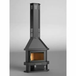 Chimenea De Leña Rinconera Modelo C-200 R 8 Chimenea De Leña Rinconera Modelo C-200 R -cocina al aire libre comercio Chimenea de lena C 200 R.1