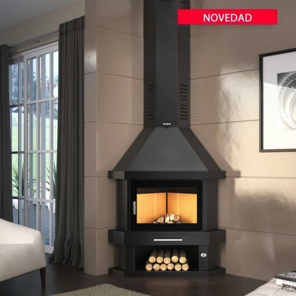 Chimenea De Leña Rinconera Modelo C-200 R 4 Chimenea De Leña Rinconera Modelo C-200 R - Imagen 2