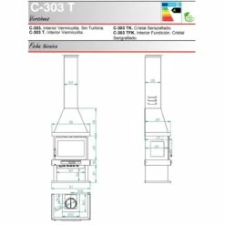 Chimenea Frontal De Leña C-303 8 Chimenea Frontal De Leña C-303 -cocina al aire libre comercio Chimenea frontal de lena C 303 2