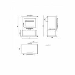 Estufa De Leña Modelo CH-1 9 Estufa De Leña Modelo CH-1 -cocina al aire libre comercio Estufa De Lena CH 1.2a
