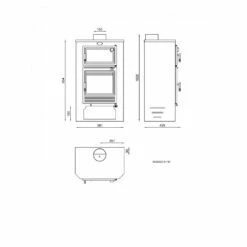 Estufa De Leña Con Horno Modelo M-104 9 Estufa De Leña Con Horno Modelo M-104 -cocina al aire libre comercio Estufa De Lena M 104.2a