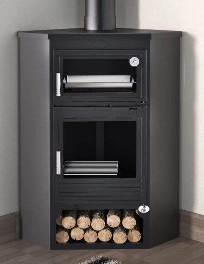 Estufa De Leña Rincón Con Horno Modelo M-105 H 3 Estufa De Leña Rincón Con Horno Modelo M-105 H