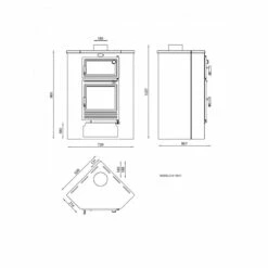 Estufa De Leña Rincón Con Horno Modelo M-105 H 9 Estufa De Leña Rincón Con Horno Modelo M-105 H -cocina al aire libre comercio Estufa De Lena M 105 H.2a