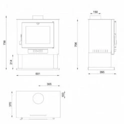 Estufa De Leña Modelo CH-0 -cocina al aire libre comercio Estufa Lena Modelo CH 0 2