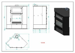Estufa De Leña CH-8 R -cocina al aire libre comercio Estufa de Lena CH 8 R 3