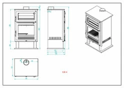 Estufa De Leña Modelo CH-8 -cocina al aire libre comercio Estufa de Lena Modelo CH 8 4