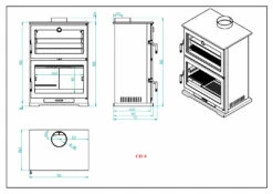 Estufa De Leña Modelo CH-9 -cocina al aire libre comercio Estufa de Lena Modelo CH 9 4