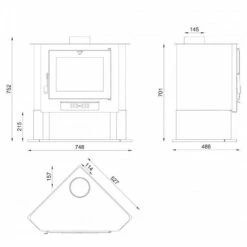 Estufa De Leña Rincón Modelo CH-5 -cocina al aire libre comercio Estufa de Lena Rincon Modelo CH 5 2