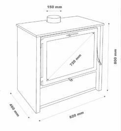 Estufa De Leña Zeux 800 13 Estufa De Leña Zeux 800 -cocina al aire libre comercio Estufa de Lena Zeux 800 5