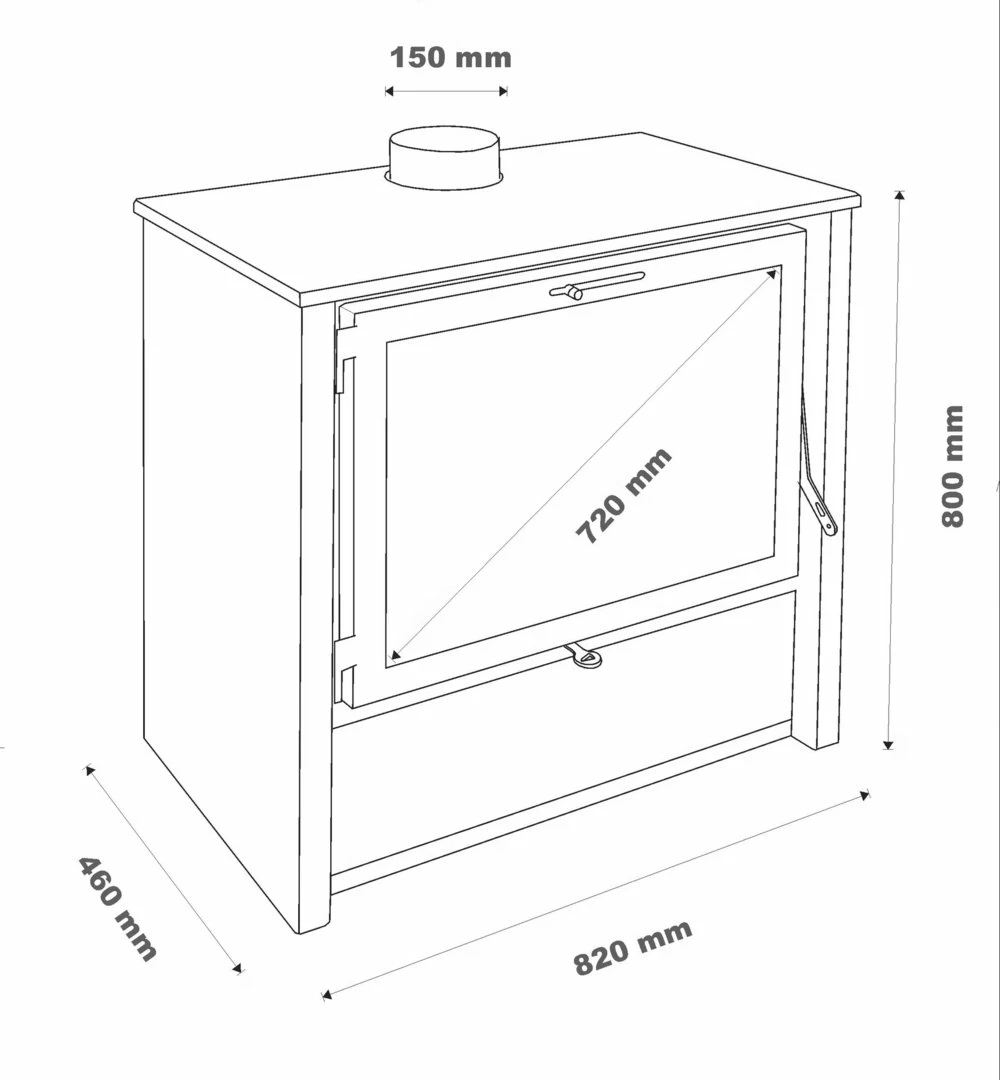 Estufa De Leña Zeux 800 8 Estufa De Leña Zeux 800 - Imagen 6