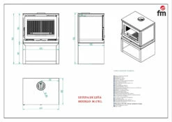 cocina al aire libre comercio -cocina al aire libre comercio Estufa de Lena con Turbinas Modelo M 170 L 2