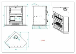 Estufa De Leña De Rincon CH-9 R -cocina al aire libre comercio Estufa de Lena de Rincon CH 9 5
