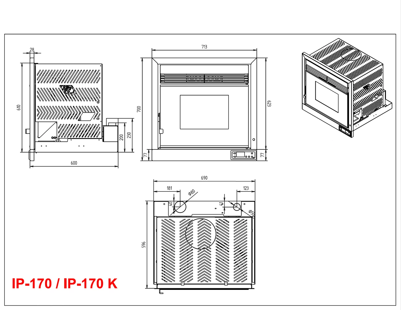 Estufa De Pellet IP-170 6 Estufa De Pellet IP-170 - Imagen 4